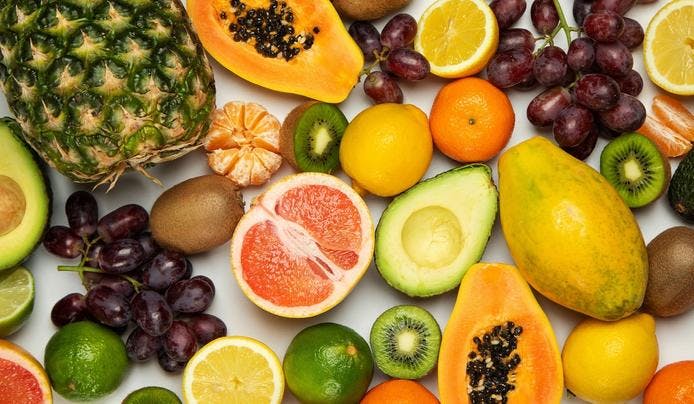 an image of fruits on a table as a new way on how does sugar affect the brain